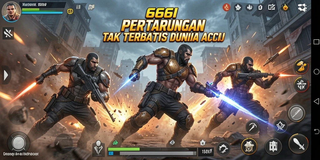 Tampilan gameplay 666I yang intens dan mendebarkan.