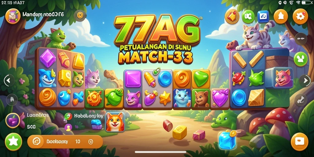 Gameplay seru mencocokkan objek di 77AG.