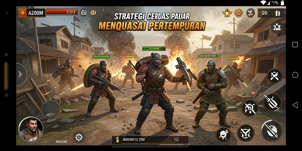 Tampilan gameplay yang seru dan menarik pada A200M.