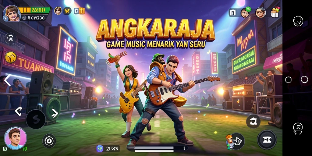 Tampilan gameplay yang seru dan interaktif di ANGKARAJA.