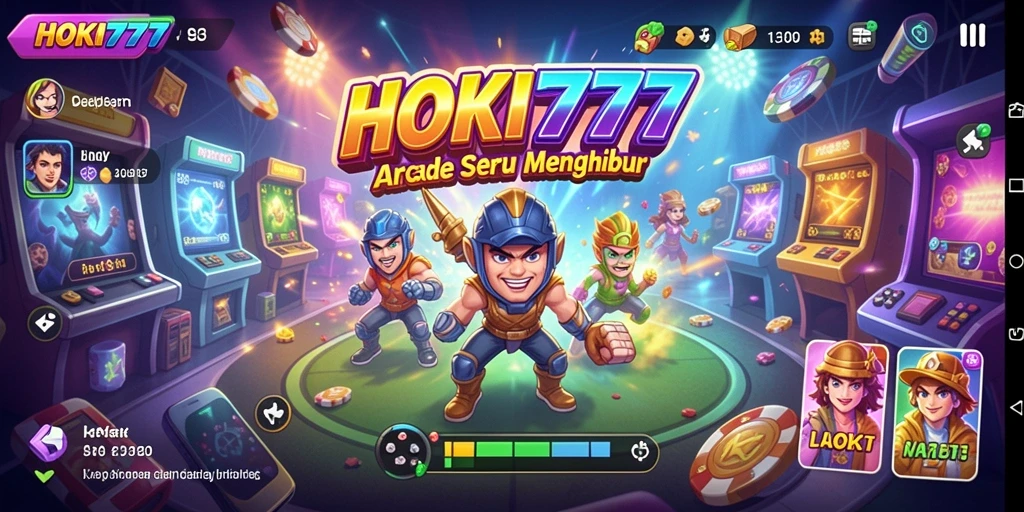 Screenshot HOKI777 menampilkan aksi seru dalam gameplay Arcade.