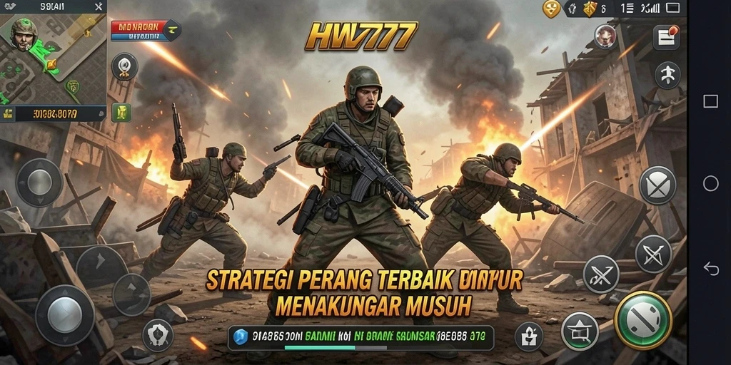 Tampilan gameplay HW777 dengan strategi yang mendebarkan dan seru.