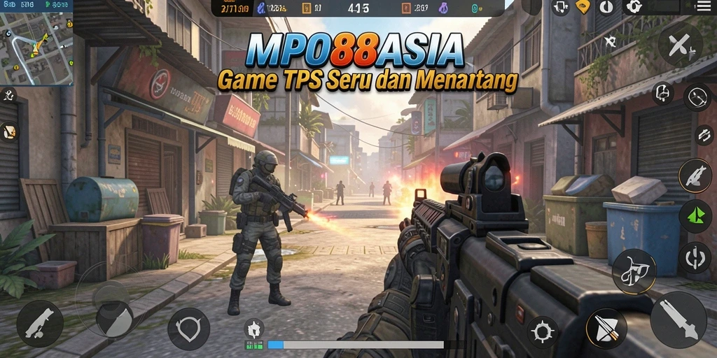 Tampilan utama gameplay MPO88ASIA dalam mode TPS yang mendebarkan.