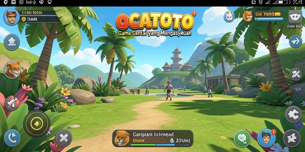 Screenshot menunjukkan gameplay seru OCATOTO yang menghibur.