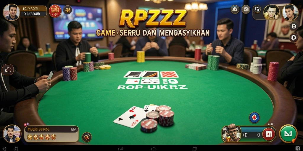 Gameplay menarik dalam RPZZZ dengan tantangan Poker yang seru.